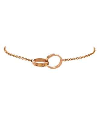  Love Interlocking Bracelet 18K Rose Gold