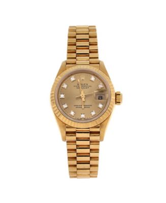 Pre-Owned Rolex Oyster Perpetual President Datejust Automatic Watch in ...