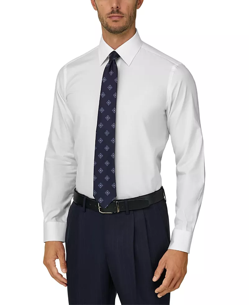 Boggi Milano Cotton Twill Regular Fit Shirt