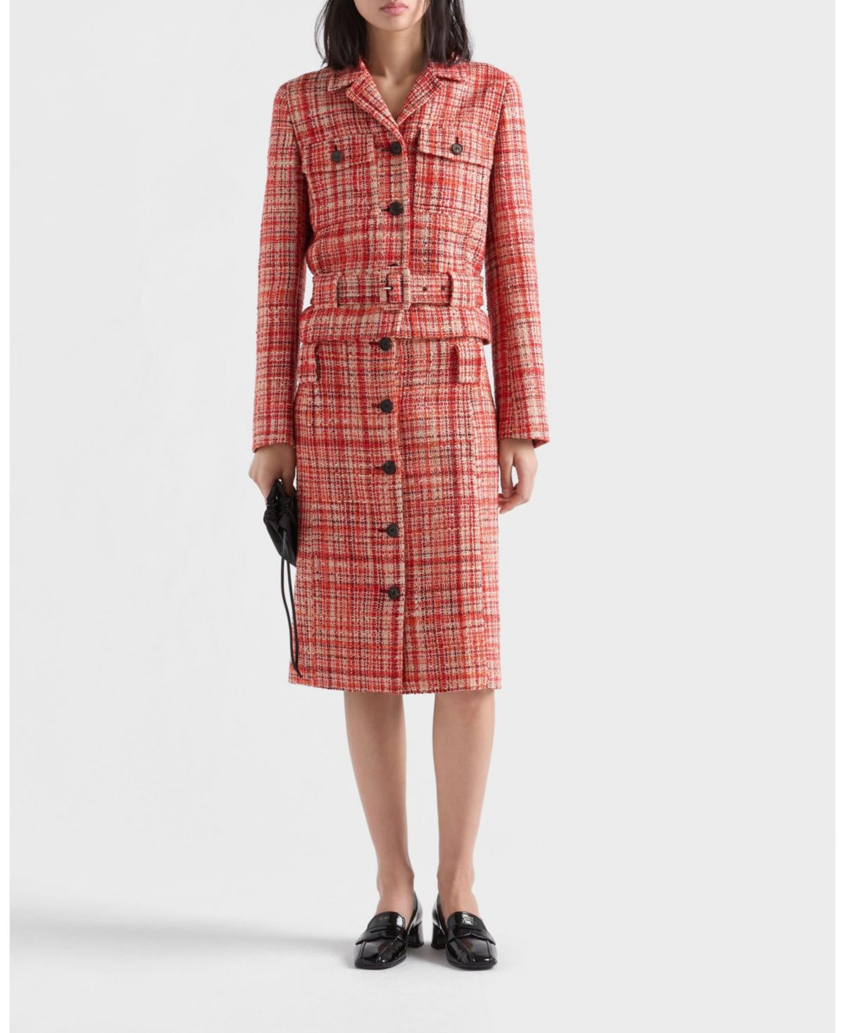 Tweed Midi Skirt - Exclusive thumbnail 7