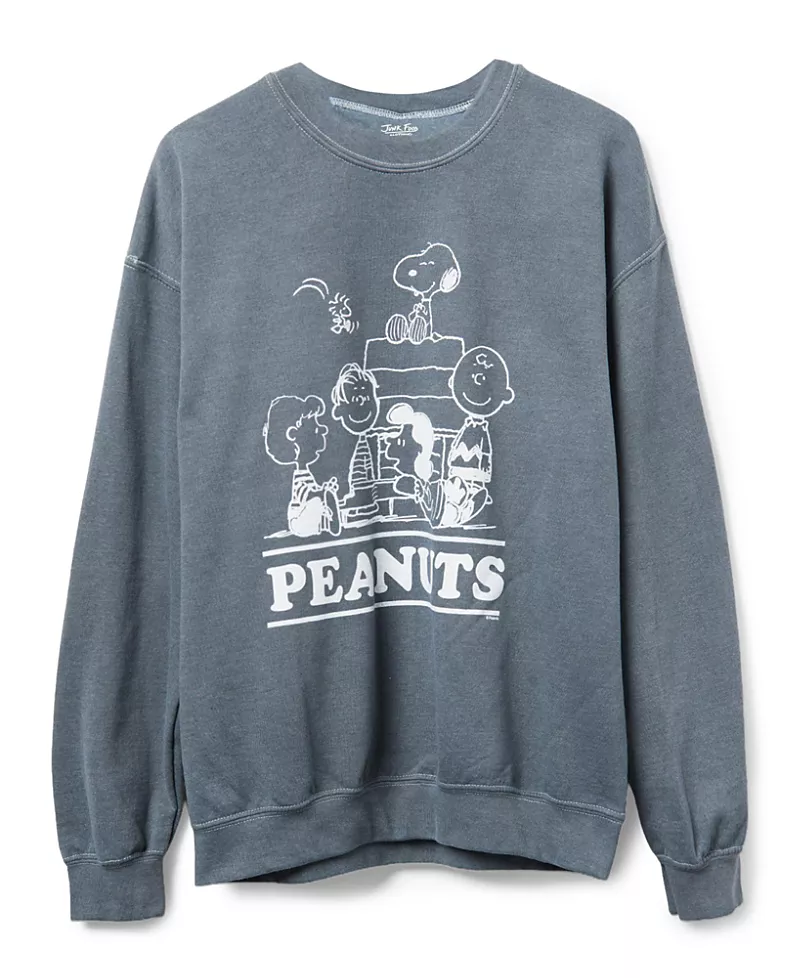 Junk Food Clothing Peanuts The Gang Flea Market Fleece