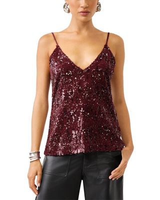Leah Sequin V Neck Cami
