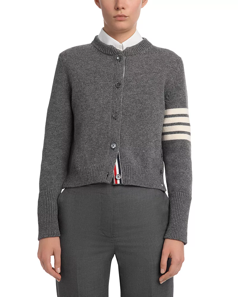 Thom Browne Hector Wool Crewneck Cardigan