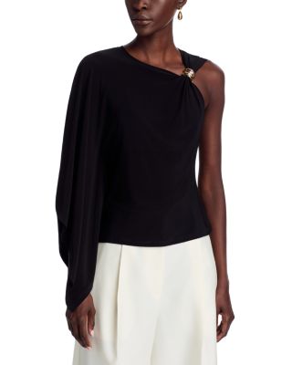 Luciel Embellished One Shoulder Top