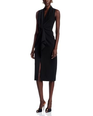 Kobi Halperin Reiley V Neck Sheath Midi Dress