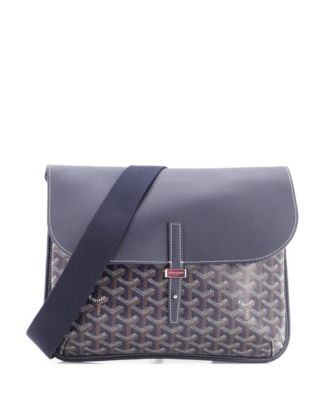   Coursier Messenger Bag Coated Canvas and Leather
