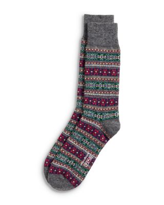 Fair Isle Wool Blend Socks