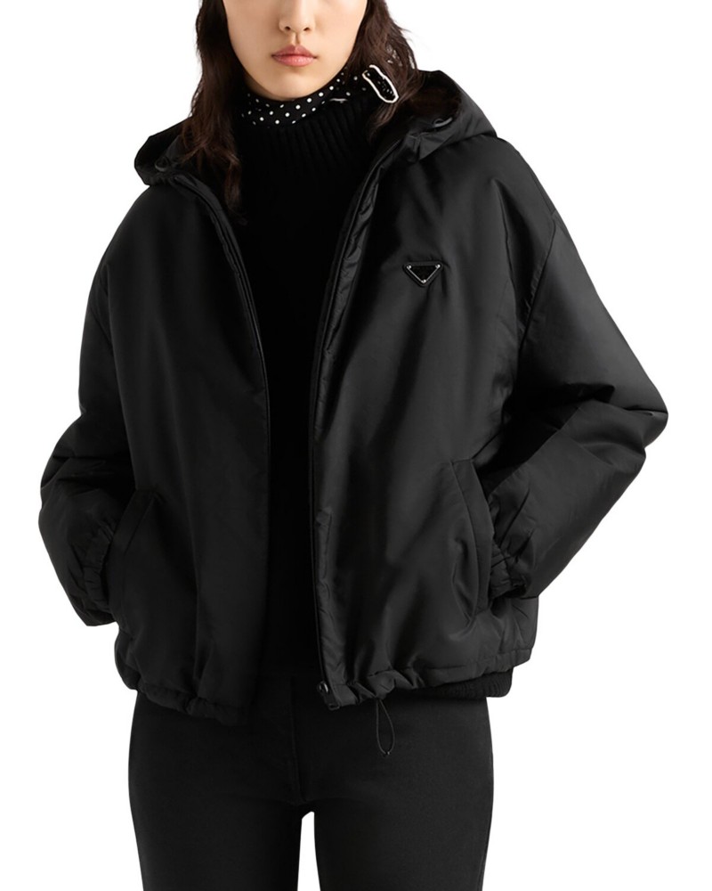 NEW! Prada Hooded Lightweight Re-Nylon Blouson Jacket by Bloomingdale's