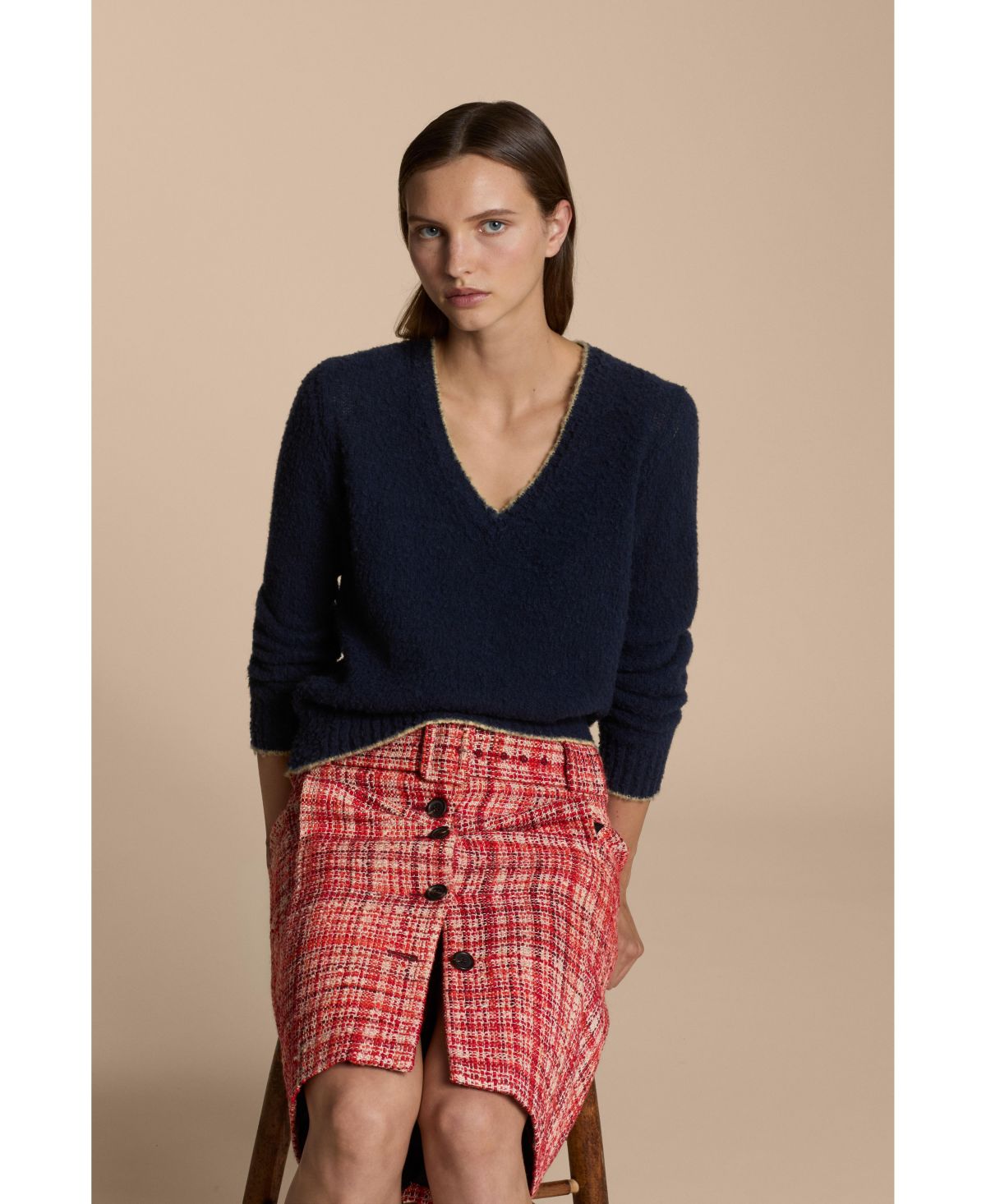 Tweed Midi Skirt - Exclusive thumbnail 5