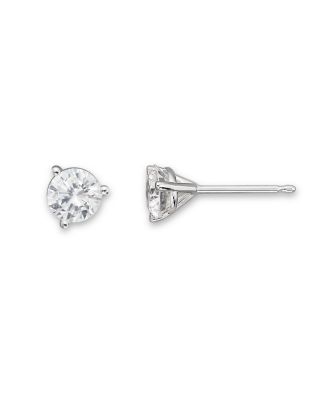 3 prong diamond earrings