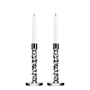 Shop Orrefors Carat High Candlesticks, Pair In Clear