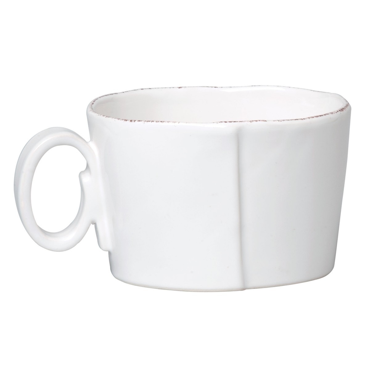 Vietri Lastra Jumbo Cup in White