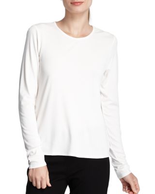 Eileen fisher white tee shirt on sale