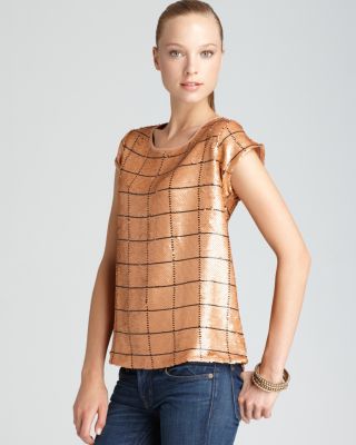 joie sequin top
