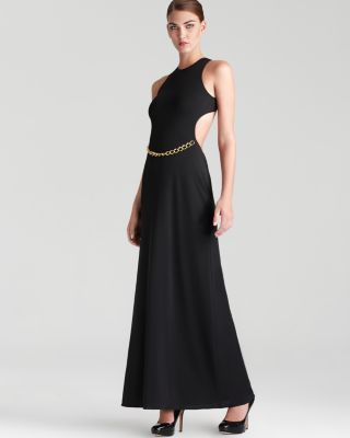 BCBGMAXAZRIA Racerback Gown - Jovarra Chain Belt  display picture 2
