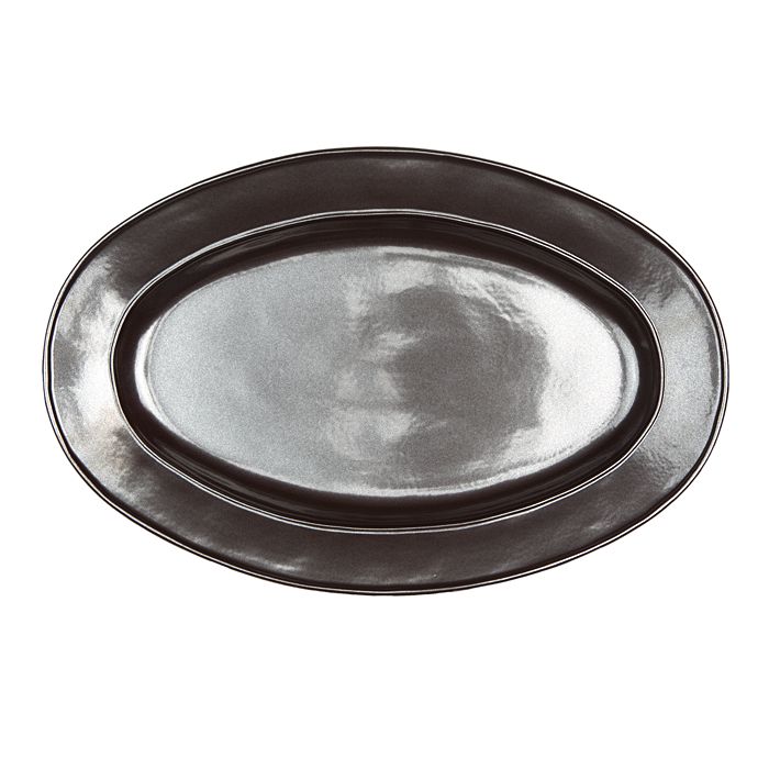 Pewter Stoneware 15" Oval Platter