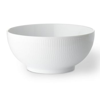Royal Copenhagen - White Fluted Plain 8" Serving Bowl
