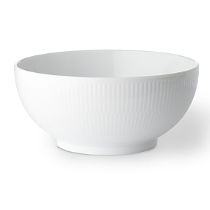 Royal Copenhagen White Fluted Plain 8 Serving Bowl