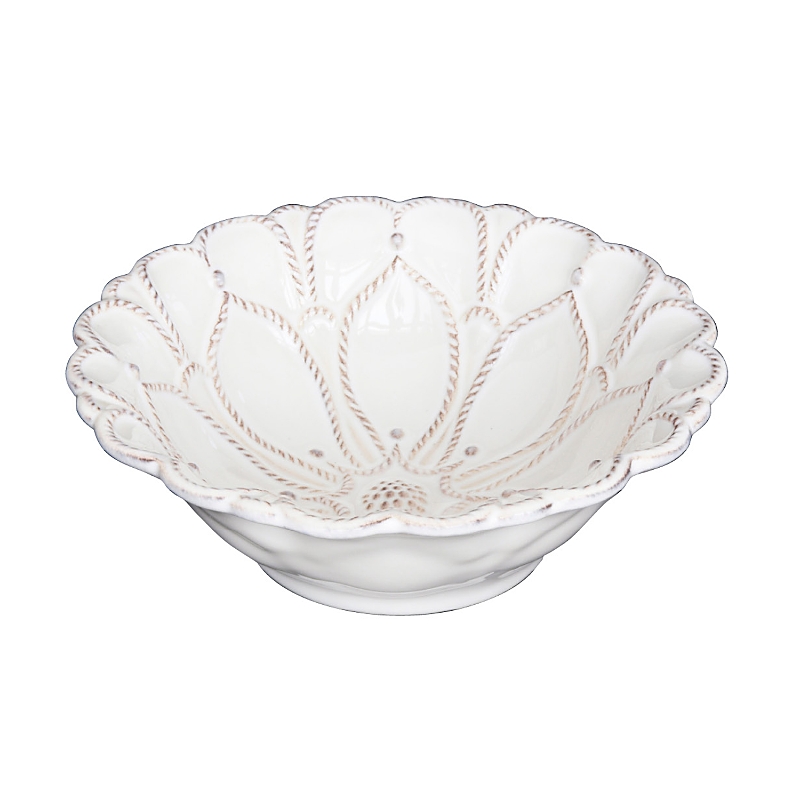 Juliska Jardins Du Monde 6 Blossom Bowl In Whitewash