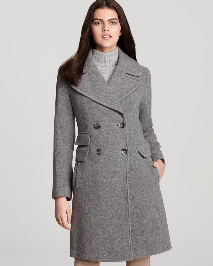 Calvin klein notch collar deals coat