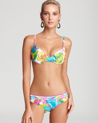 Trina Turk Kaleidoscope Floral PushUp Bikini Top & Kaleidoscope Floral Surf Hipster