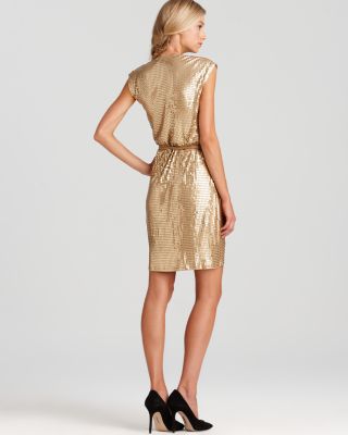 MICHAEL Michael Kors MICHAEL Petites Sequin Wrap Dress | Bloomingdale's  Women Petites