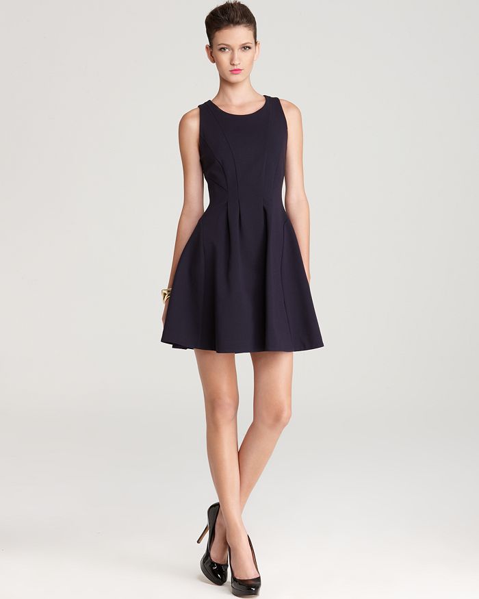 Ponte Fit-and-Flare Dress