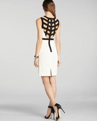 bcbgmaxazria strappy bodycon dress BCBGMAXAZRIA Martha Cross-Strap Dress  Runway Catalog