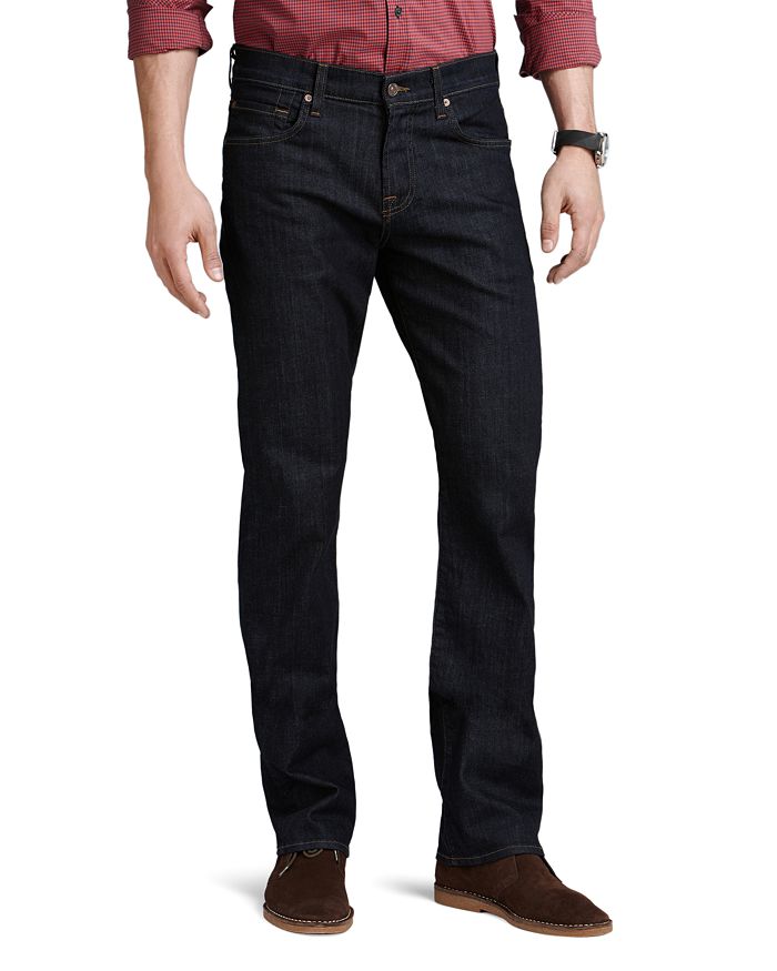 7 FOR ALL MANKIND JEANS - CARSEN STRAIGHT FIT JEANS IN DARK & CLEAN,FM145380