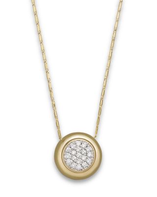 Bloomingdale's Fine Collection - Diamond Pav&eacute; Pendant Necklace in 14K Yellow Gold, 0.25 ct. t.w.&nbsp;- Exclusive