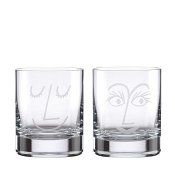 kate spade new york Two of a Kind Bar Belles Double Old-Fashioned Glasses,  Set of 2 | Bloomingdale's