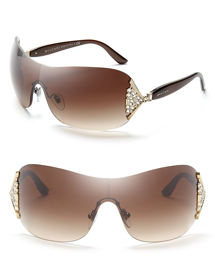 Bvlgari shield discount sunglasses