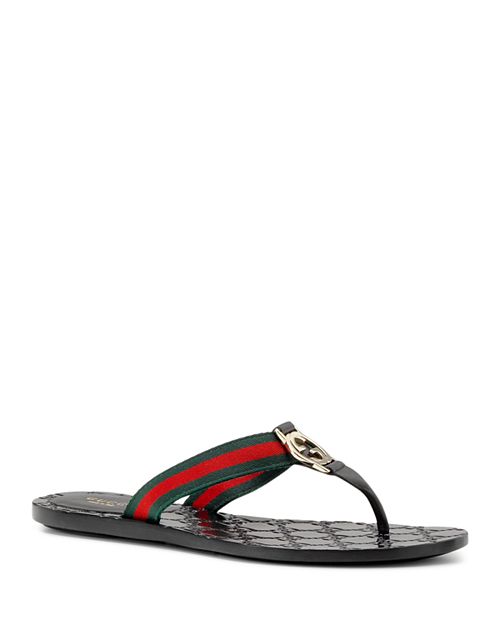 gucci flat thong sandals