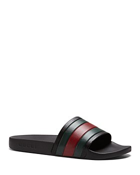 Gucci - Men's  Signature Stripe Slide Sandals
