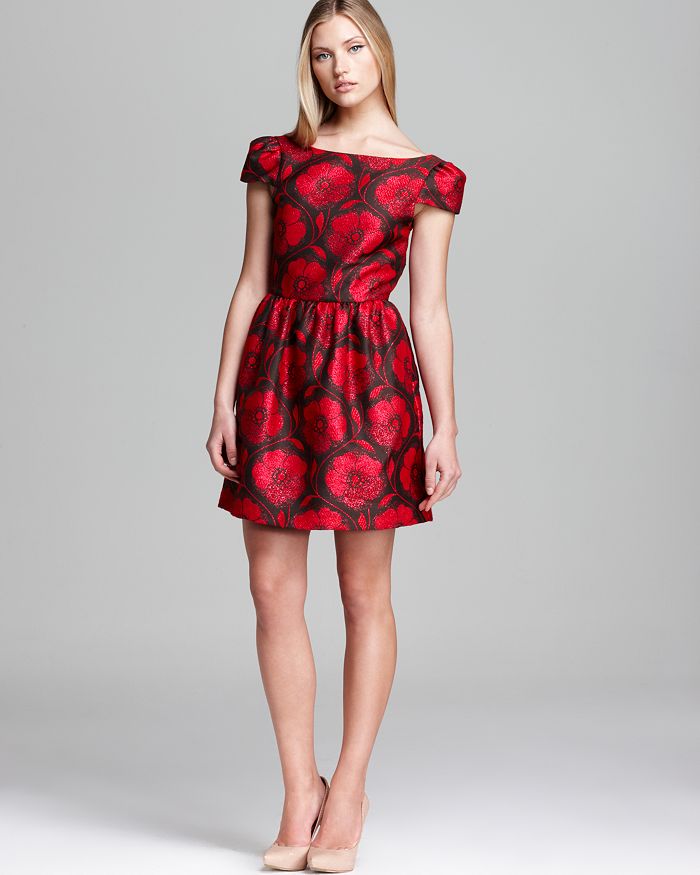 Alice and Olivia Alice + Olivia Dress - Nelly Puff Sleeve Floral ...