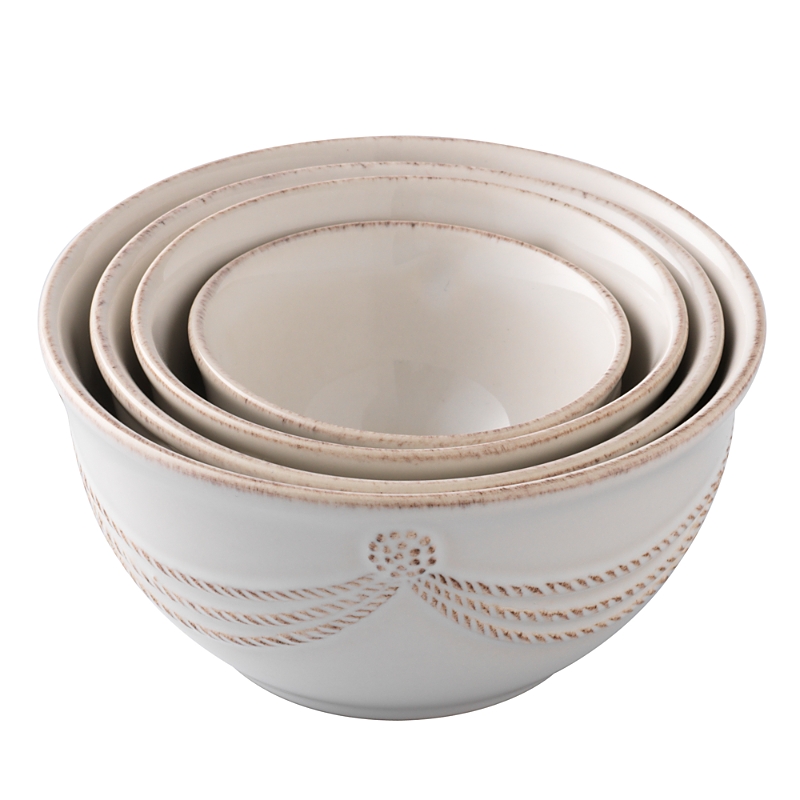 Juliska Berry & Thread Nesting Prep Bowl Set/4 - Whitewash In Whitewash