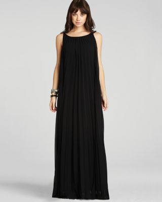 bcbgeneration black maxi dress Solid Structured Gown – BCBGMAXAZRIA main image 1