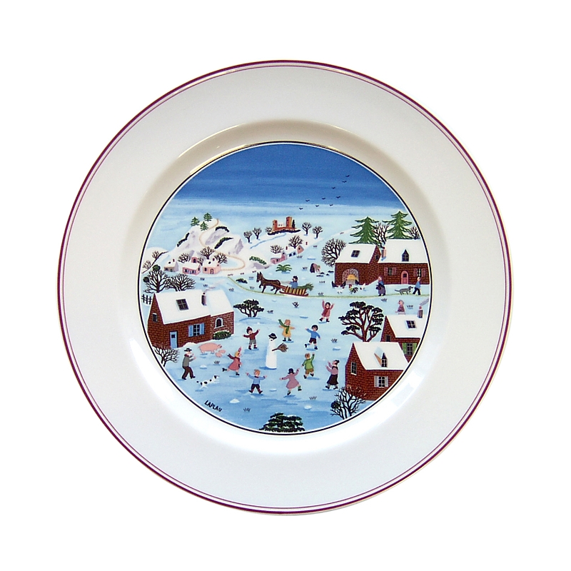 Villeroy & Boch Naif Christmas Dinner Plate In Multi