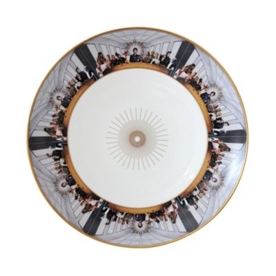 L'Art de la Table Last Supper Megaplex by Marco Brambilla Coupe Plates, Set of 12