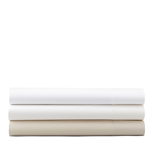 Matouk Luca Hemstitch Percale Flat Sheet, Full/queen In White