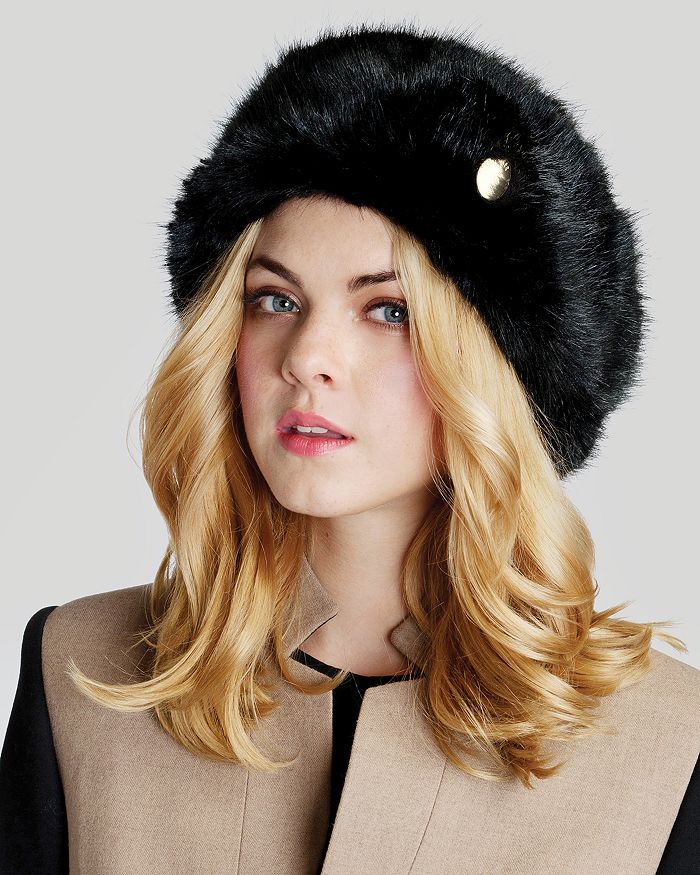 Fur hat bloomingdales best sale