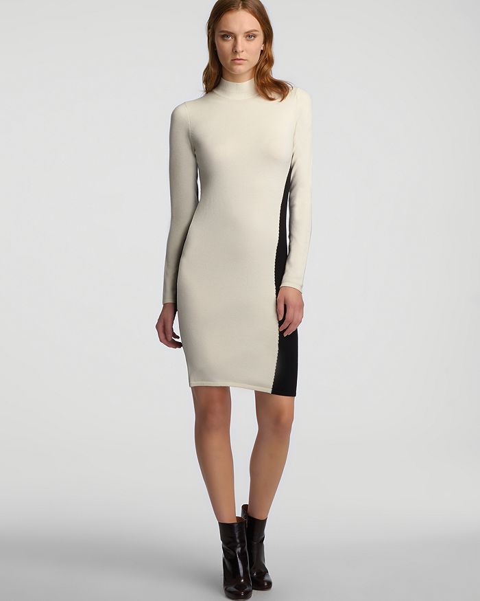 Halston heritage mock neck on sale dress