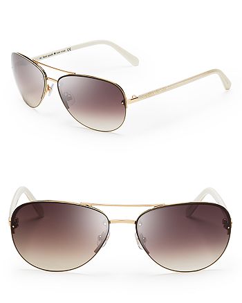 kate spade new york Women's Beryl Aviator Sunglasses, 59mm | Bloomingdale's