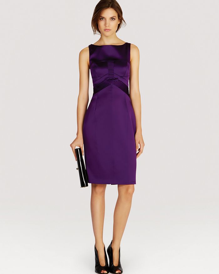 Karen millen discount purple satin dress