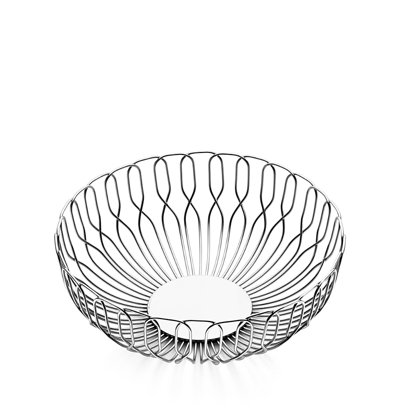 Georg Jensen Alfredo Stainless Steel Bread Basket In Silver
