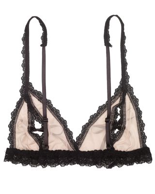 After Midnight Stretch Tulle Peekaboo Bralette