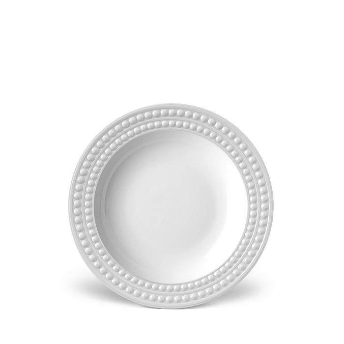 L'objet Perlee White Soup Plate