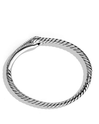 David Yurman Labyrinth Single-Loop Bracelet with Diamonds