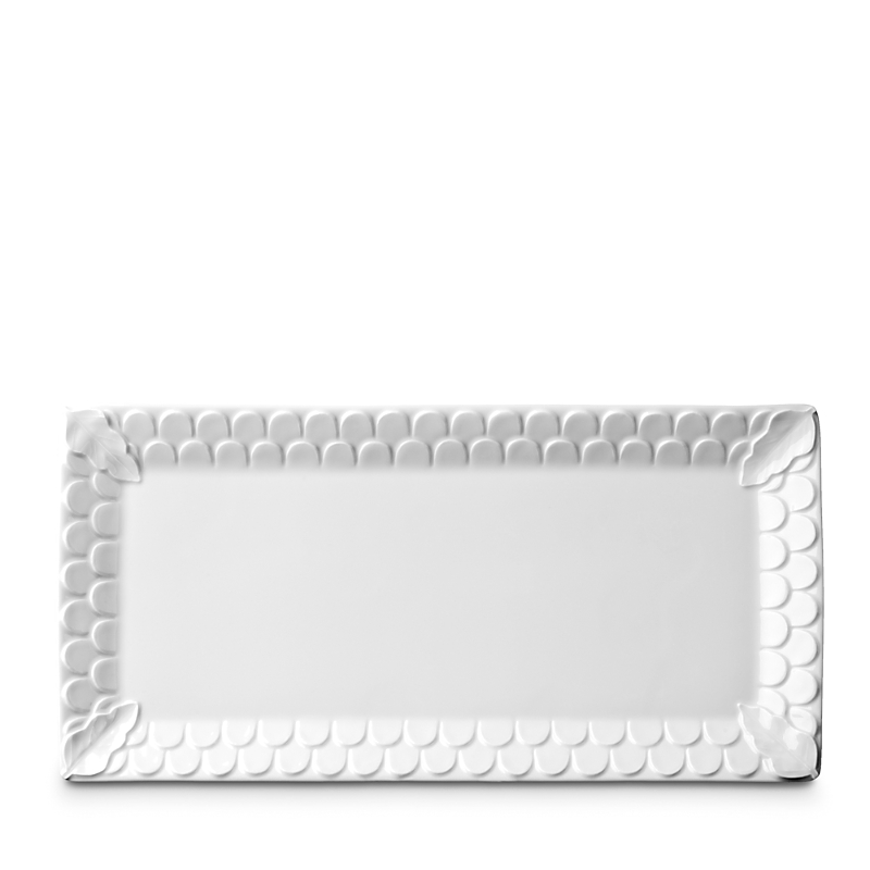 L'objet Aegean White Rectangular Platter In White