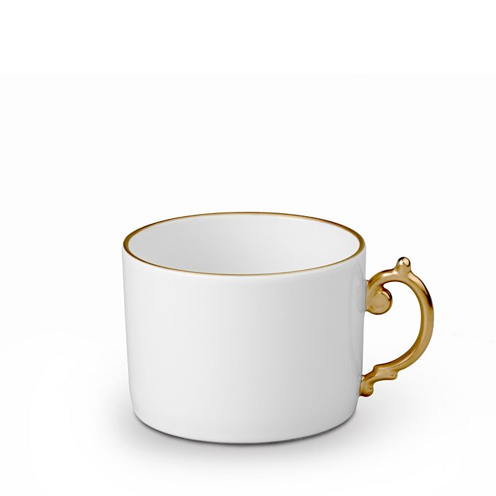 Shop L'objet Aegean Teacup In White/24k Gold